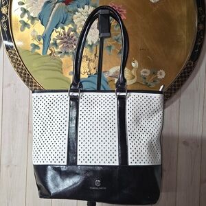 Christian Lacroix Black and White Tote Bag